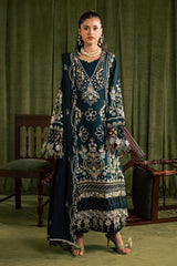 Kaia by Mahnur Unstitched 3 Piece Emb Winter Suit-K-07