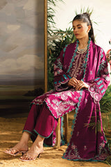 Kaia by Mahnur Unstitched 3 Piece Emb Winter Suit-K-09