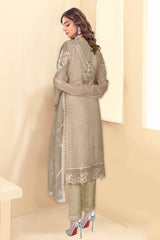 Kashish by Ramsha Unstitched 3 Piece Weightless Chiffon Vol-01 Suit-k-101