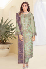 Kashish by Ramsha Unstitched 3 Piece Weightless Chiffon Vol-01 Suit-k-103