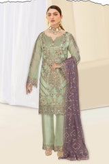 Kashish by Ramsha Unstitched 3 Piece Weightless Chiffon Vol-01 Suit-k-103