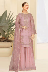 Kashish by Ramsha Unstitched 3 Piece Weightless Chiffon Vol-01 Suit-k-107