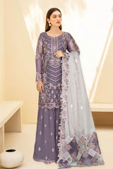 Kashish by Ramsha Unstitched 3 Piece Weightless Chiffon Vol-01 Suit-k-109