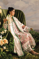 Kaia by Mahnur Unstitched 3 Piece Emb Winter Suit-K-11
