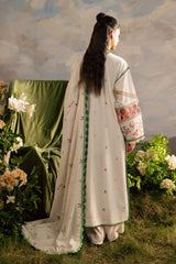 Kaia by Mahnur Unstitched 3 Piece Emb Winter Suit-K-11