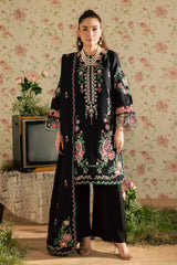 Kaia by Mahnur Unstitched 3 Piece Emb Winter Suit-K-14