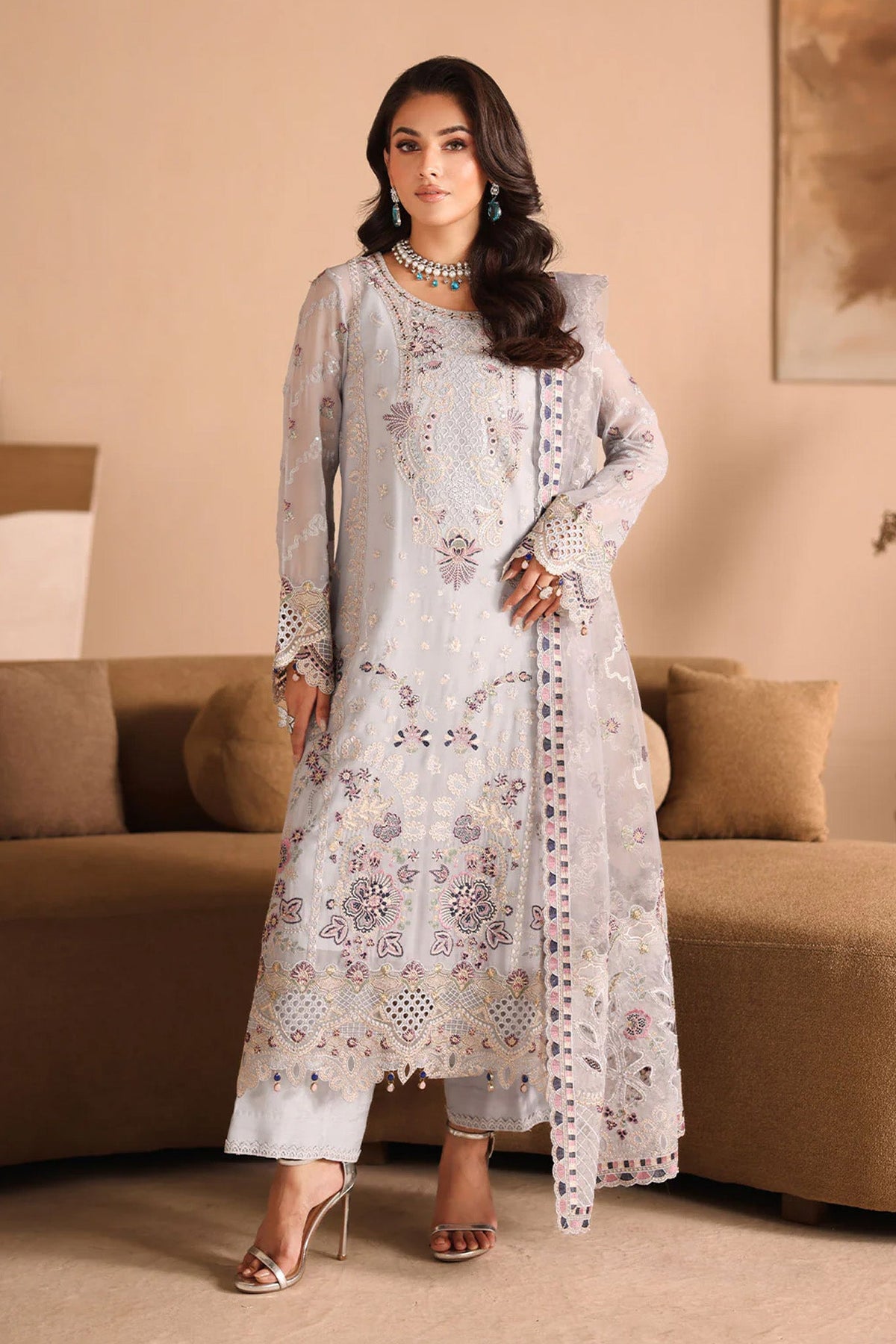Kashish by Ramsha Unstitched 3 Piece  Formals Vol-03 Collection'2025-K-302
