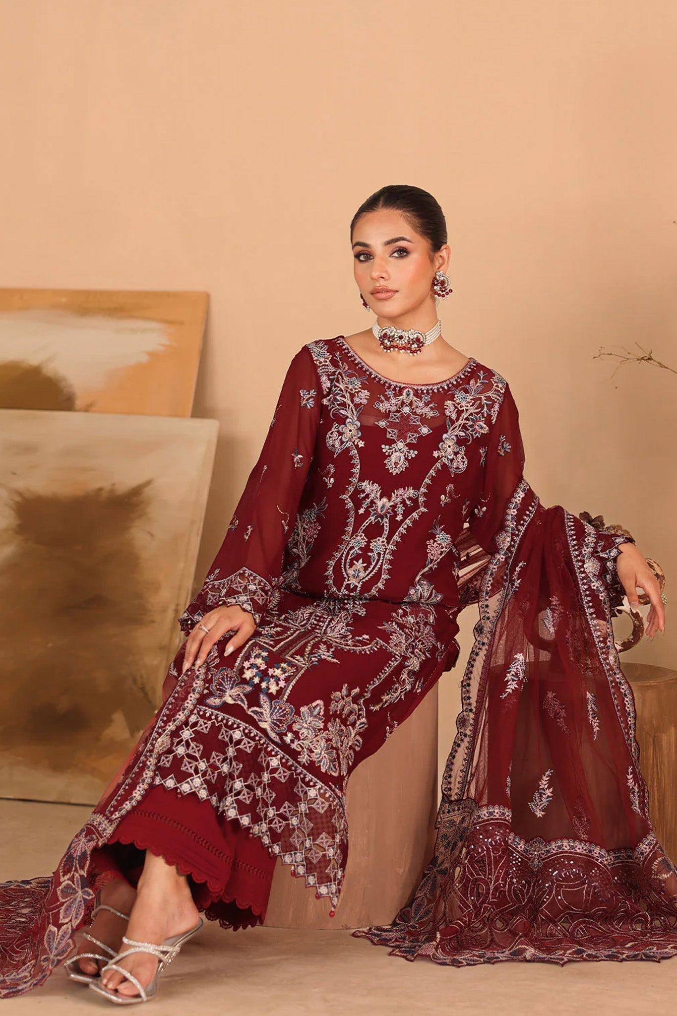 Kashish by Ramsha Unstitched 3 Piece  Formals Vol-03 Collection'2025-K-306
