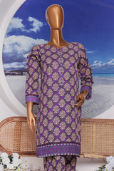 Sumi Stitched Co Ords Printed Khaddar Collection'2025-KC-02-Purple