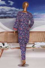 Sumi Stitched Co Ords Printed Khaddar Collection'2025-KC-03-Blue