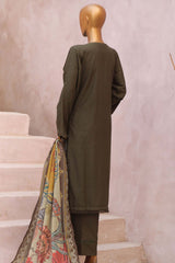 Sada Bahar Stitched 3 Piece Karandi Shawl Suit-KCK-Mehndi