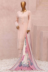 Sada Bahar Stitched 3 Piece Karandi Shawl Suit-KCK-Pink