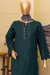 Hz Unstitched 3 Piece Emb Khaddar Chikankari Suit-KCP-03