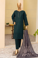 Hz Unstitched 3 Piece Emb Khaddar Chikankari Suit-KCP-03