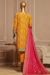HZ Stitched 3 Piece Emb Khaddar Vol-01 Suit-KE-905
