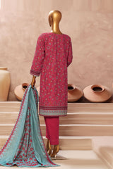 HZ Stitched 3 Piece Emb Khaddar Vol-02 Suit-KE-914