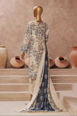 HZ Stitched 3 Piece Emb Khaddar Vol-02 Suit-KE-915