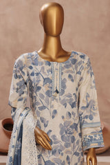 HZ Stitched 3 Piece Emb Khaddar Vol-02 Suit-KE-915