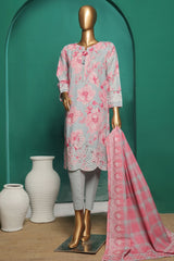 HZ Stitched 3 Piece Emb Khaddar Vol-03 Suit-KE-925