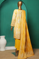 HZ Stitched 3 Piece Emb Khaddar Vol-03 Suit-KE-929