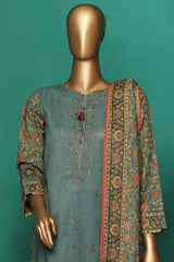 HZ Stitched 3 Piece Emb Khaddar Vol-03 Suit-KE-930