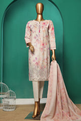 HZ Stitched 3 Piece Emb Khaddar Vol-03 Suit-KE-932