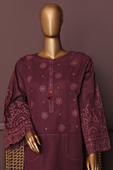 HZ Basics Stitched 2 Piece Solids Emb Khaddar Co Ords Collection'2025-KEC-112