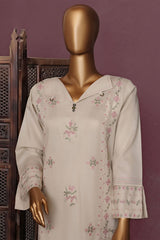 HZ Basics Stitched 2 Piece Solids Emb Khaddar Co Ords Collection'2025-KEC-114