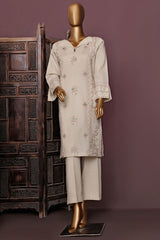 HZ Basics Stitched 2 Piece Solids Emb Khaddar Co Ords Collection'2025-KEC-114