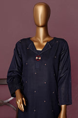 HZ Basics Stitched 2 Piece Solids Emb Khaddar Co Ords Collection'2025-KEC-115