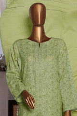 HZ Unstitched 3 Piece Emb Khaddar With Shawl Suit-KES-65