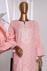 HZ Unstitched 3 Piece Emb Khaddar With Shawl Suit-KES-67