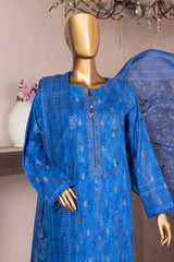 Kalamkari By HZ Unstitched 3 Piece Emb Jacquard Lawn Suit-KJE-01