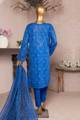 Kalamkari By HZ Unstitched 3 Piece Emb Jacquard Lawn Suit-KJE-01