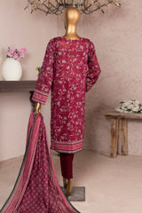 Kalamkari By HZ Unstitched 3 Piece Emb Jacquard Lawn Suit-KJE-09