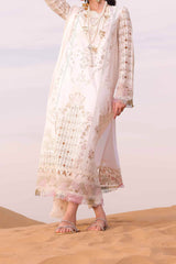 Qalamkar Unstitched 3 Piece Chikankari Eid Edit Suit-KM-02-Saoirse