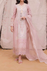 Qalamkar Unstitched 3 Piece Chikankari Eid Edit Suit-KM-03-Aoife