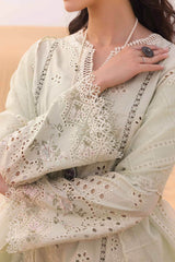 Qalamkar Unstitched 3 Piece Chikankari Eid Edit Suit-KM-04-Sorcha
