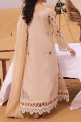 Qalamkar Unstitched 3 Piece Chikankari Eid Edit Suit-KM-07-Caoimhe