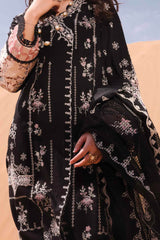 Qalamkar Unstitched 3 Piece Chikankari Eid Edit Suit-KM-08-Lise