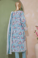 Kohinoor By Hz Unstitched 3 Piece Emb Netkari Suit-KNC-01