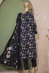 Kohinoor By Hz Unstitched 3 Piece Emb Netkari Suit-KNC-04