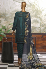 Wintry Prints By HZ Stitched 3 Piece Printed Khaddar Vol-02 Suit-KP-111