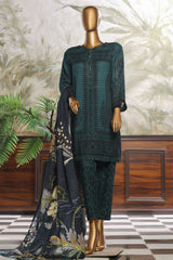 Wintry Prints By HZ Stitched 3 Piece Printed Khaddar Vol-02 Suit-KP-111