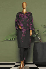 HZ Basics Stitched 2 Piece Co Ords Printed Khaddar Vol-03 Suit-KP-116