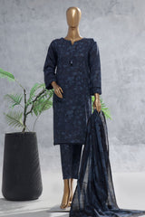 Wintry Prints by Hz Stitched 3 Piece Khaddar Vol-03 Suit-KPC-116