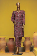 HZ Basics Stitched 2 Piece Co Ords Printed Khaddar Vol-02 Suit-KPC-910