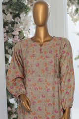 HZ Prints Stitched 2 Piece Co Ords Printed Khaddar Frocks Vol-02 Suit-KPC-914