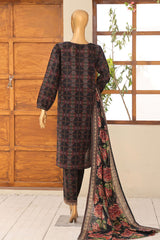 HZ Stitched 3 Piece Digital Printed Khaddar Vol-04 Suit-KPT-1106-Multi