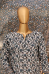 HZ Stitched 3 Piece Digital Printed Khaddar Vol-04 Suit-KPT-1107-Skin